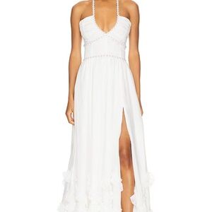 V Chapman Scarlette Gown White Size 6 NWT